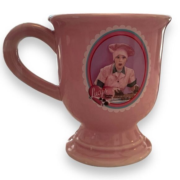 I Love Lucy Chcolate Factory “Job Switching” episode Pink Ceramic Mug - Picture 2 of 6